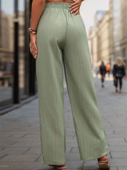 High Waist Wide Leg Pants - Elegant 21